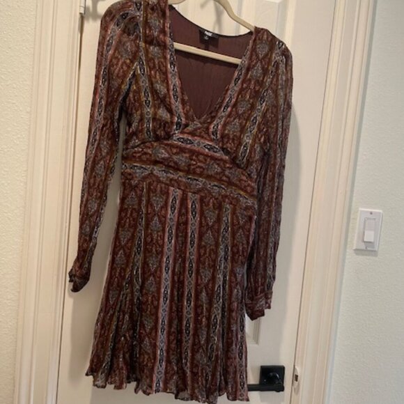 Paige Brown Bucatini Midi Dress Size 6 - Picture 4 of 8